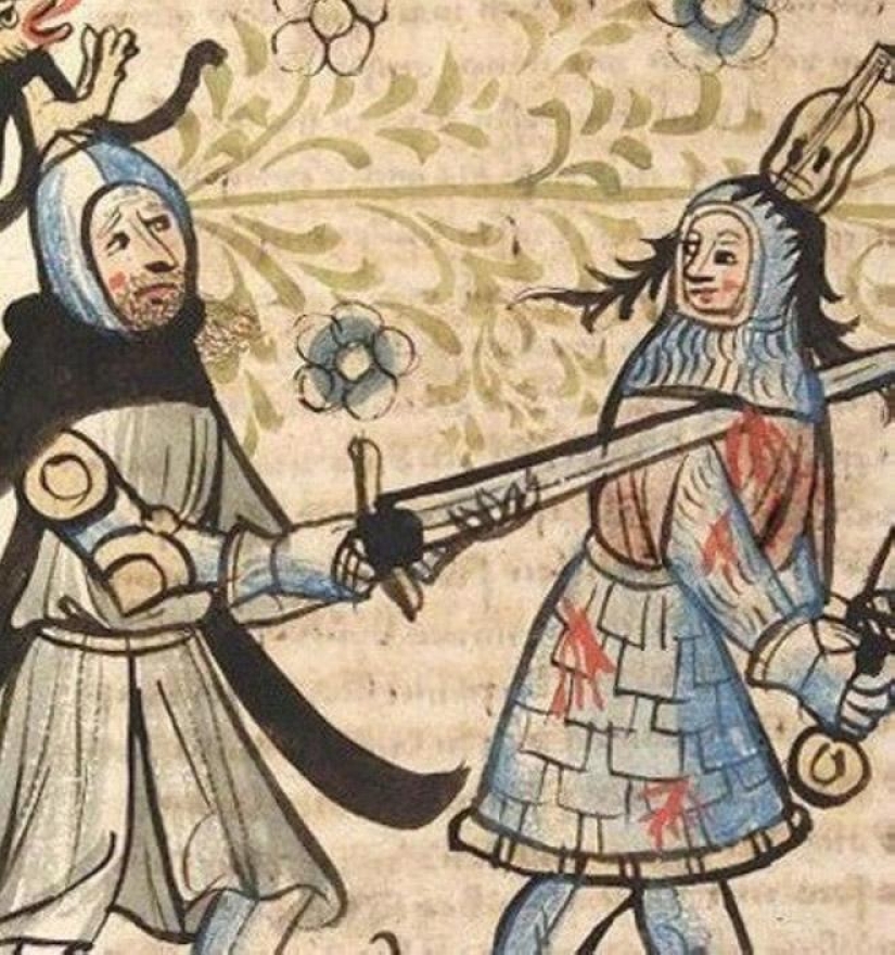 20 medieval paintings in which people are dealt with, but they absolutely don't care