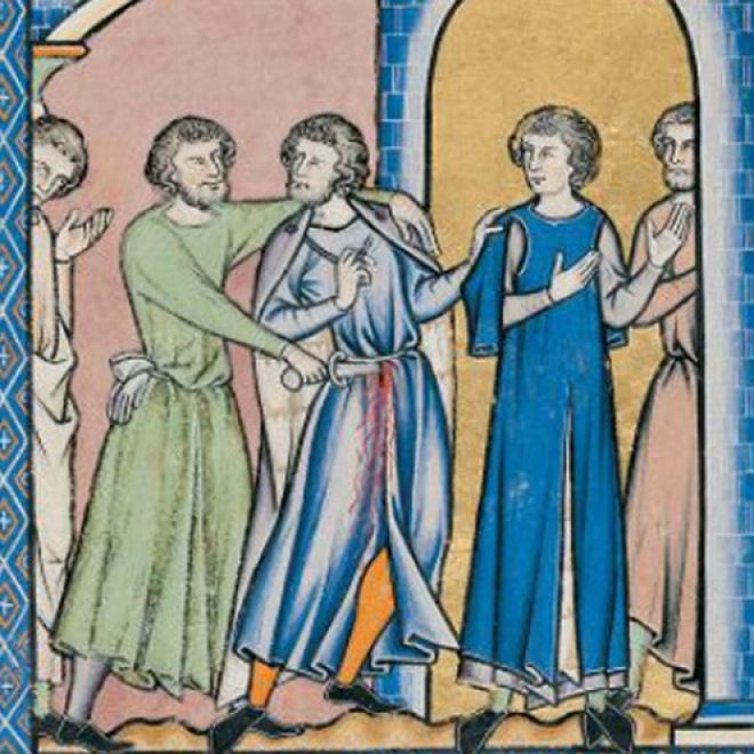 20 medieval paintings in which people are dealt with, but they absolutely don't care