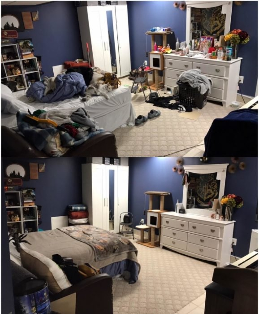 20 photos before and after, looking at that you'll want to clean up