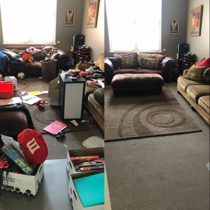 20 photos before and after, looking at that you'll want to clean up