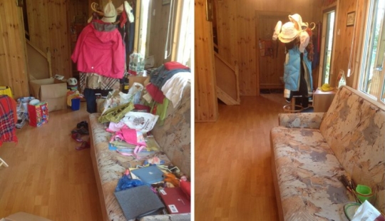 20 photos before and after, looking at that you'll want to clean up