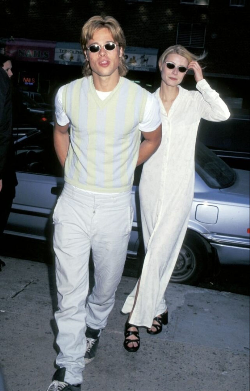 20 photos of brad pitt and Gwyneth Paltrow, youth and love each other