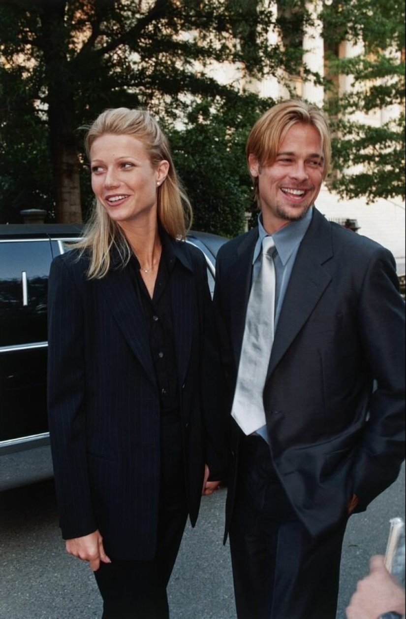 20 photos of brad pitt and Gwyneth Paltrow, youth and love each other