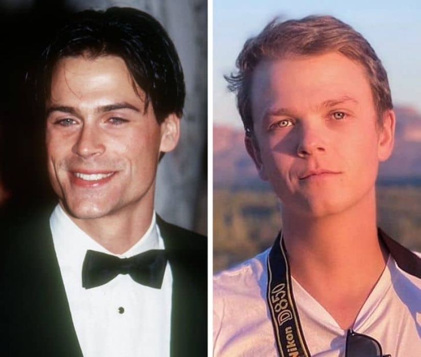 20 photos of Hollywood stars and their children at the same age
