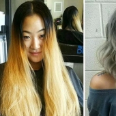 20 photos of people before and after they cut his long hair