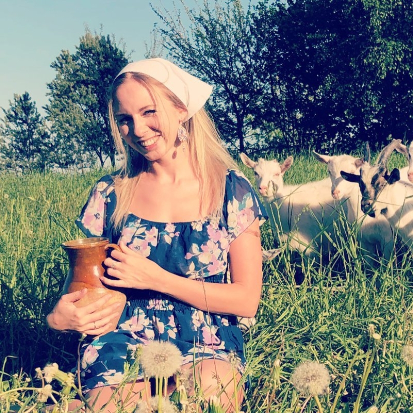 20 rural milkmaids from Instagram, with whom you will definitely fall in love