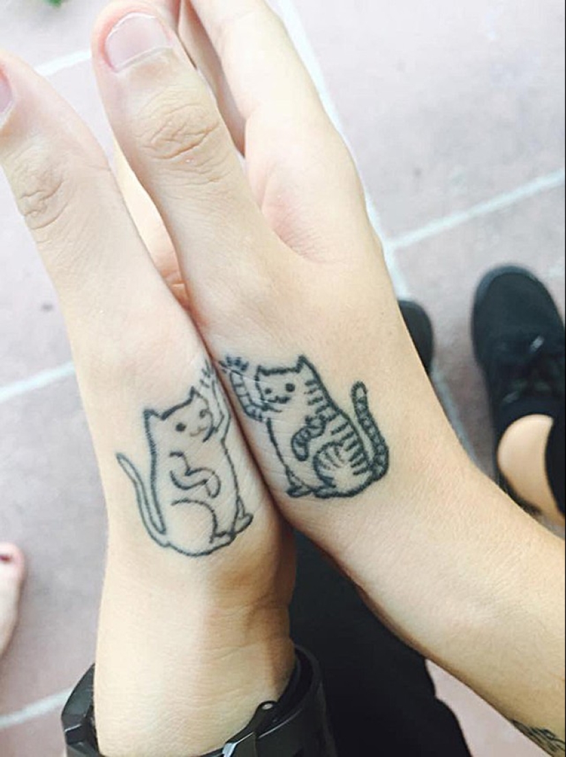 20 tatuajes minimalistas para amantes de los gatos