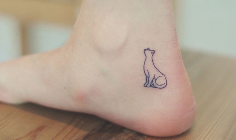 20 tatuajes minimalistas para amantes de los gatos