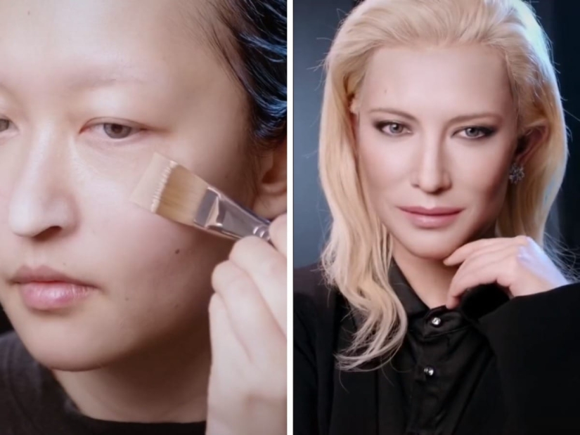 20 transformaciones increíbles: una mujer china se convierte en estrellas con la ayuda de maquillaje