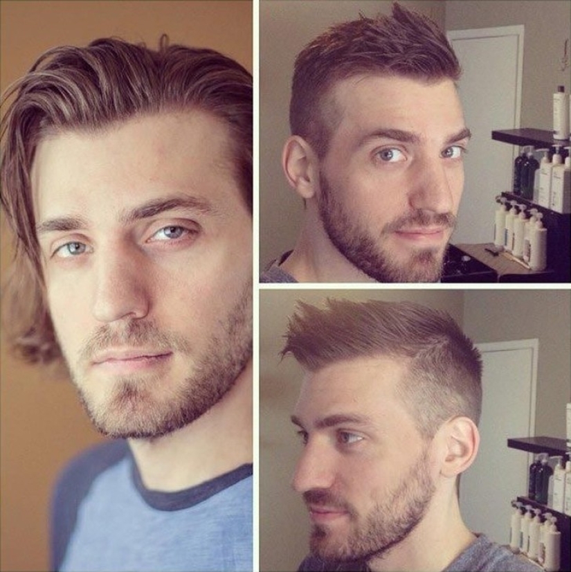 20 transformed men before and after they cut their hair and shaved