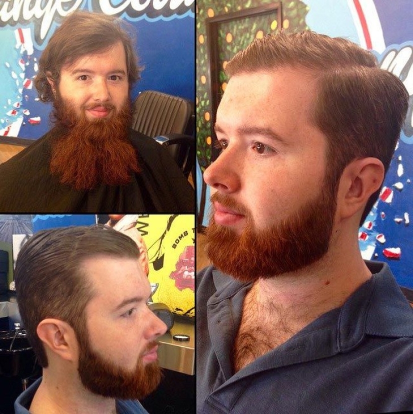 20 transformed men before and after they cut their hair and shaved