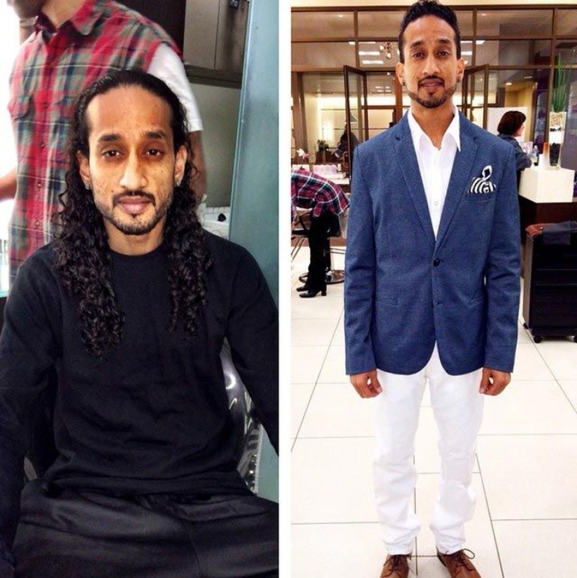 20 transformed men before and after they cut their hair and shaved