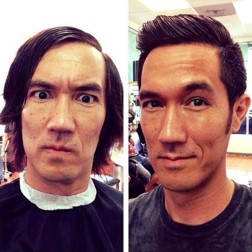 20 transformed men before and after they cut their hair and shaved