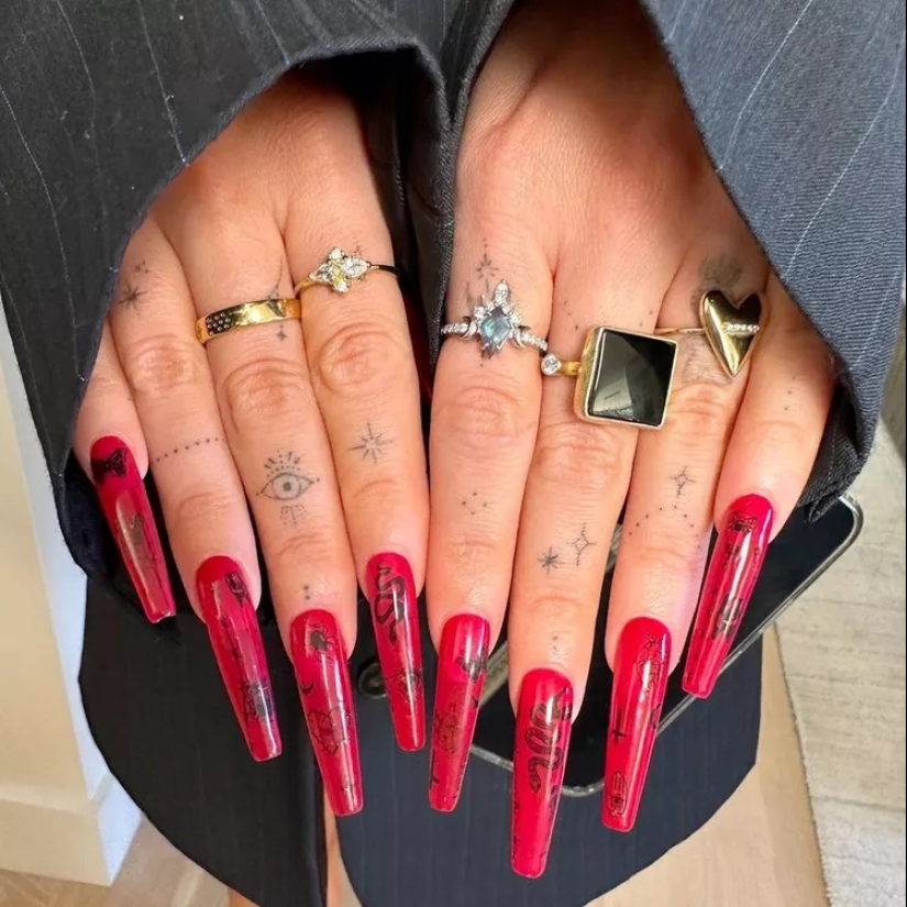 21 Colorful Coffin Nail Ideas For Your Next Maximalist Mani