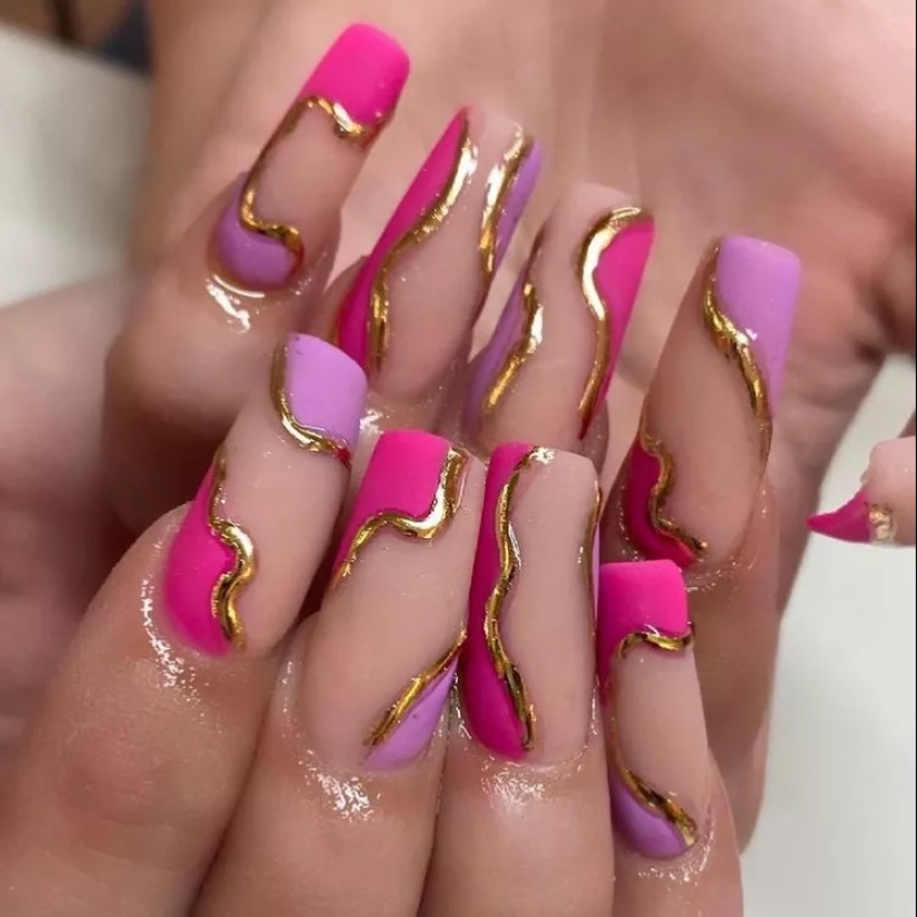 21 Colorful Coffin Nail Ideas For Your Next Maximalist Mani