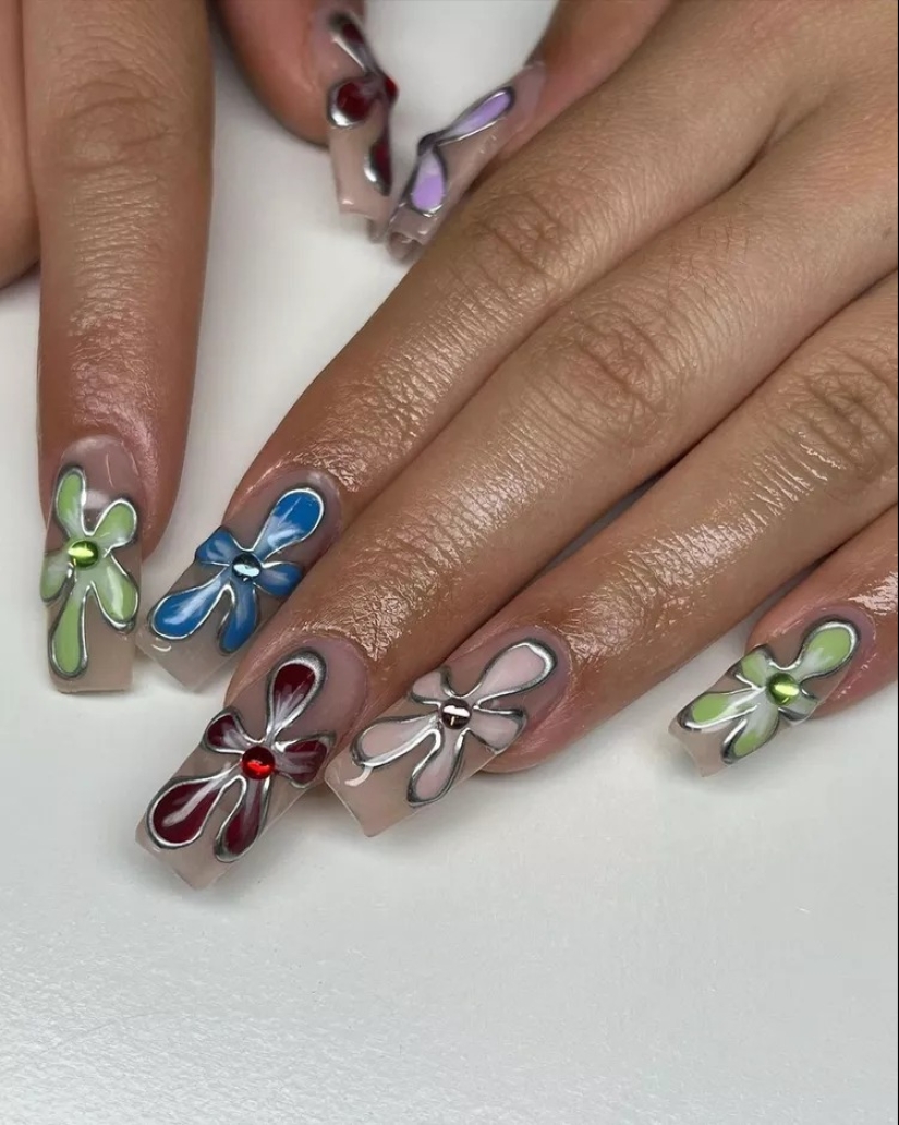 21 Colorful Coffin Nail Ideas For Your Next Maximalist Mani