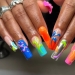 21 Colorful Coffin Nail Ideas For Your Next Maximalist Mani