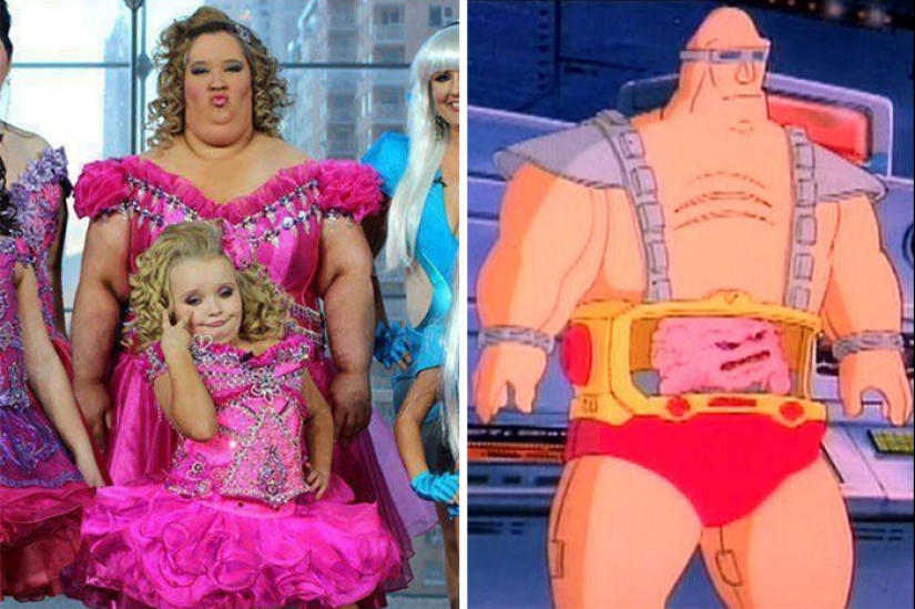 22 cartoon characters who had doubles in real life