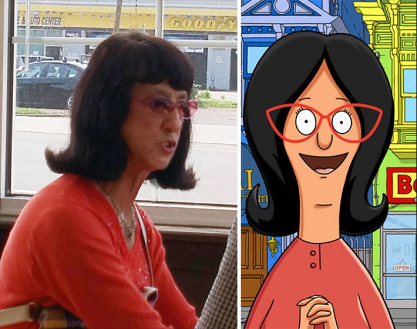 22 cartoon characters who had doubles in real life