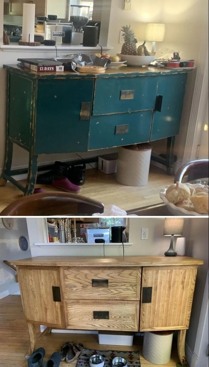 22 ejemplos de restauración de muebles de madera: fotos antes y después de quitar la pintura