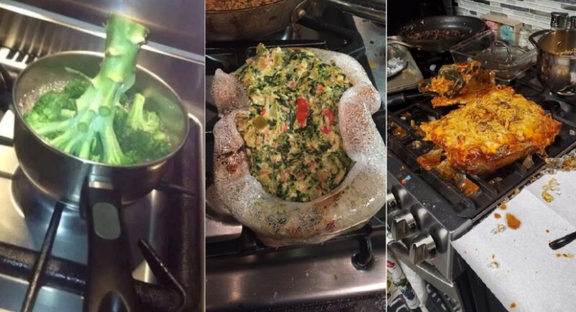 22 epic failures in the kitchen, or How not to get fat from homemade food