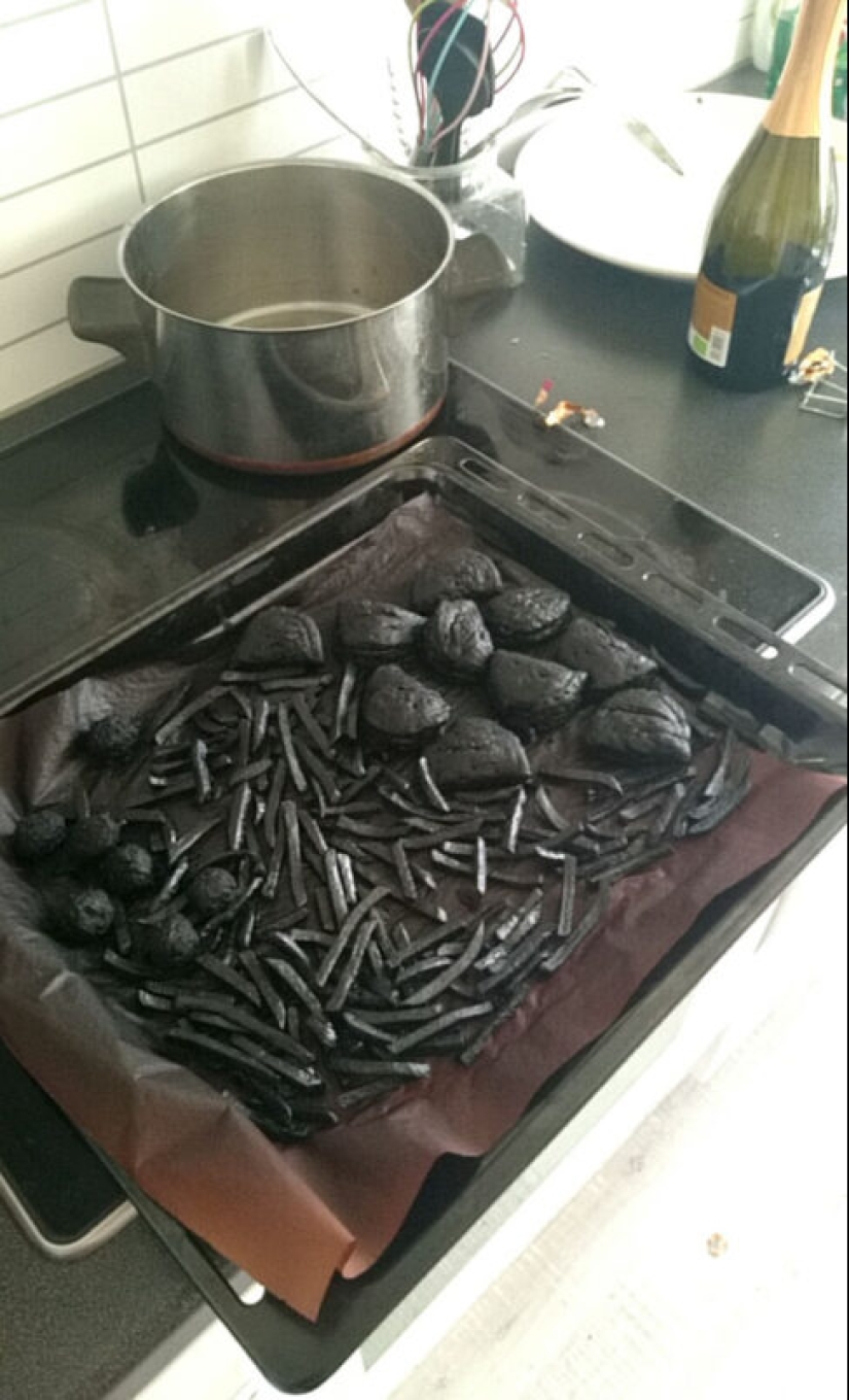 22 epic failures in the kitchen, or How not to get fat from homemade food