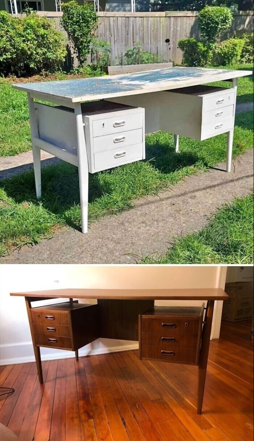 22 examples of restoration of wooden furniture — photos before and after removing paint