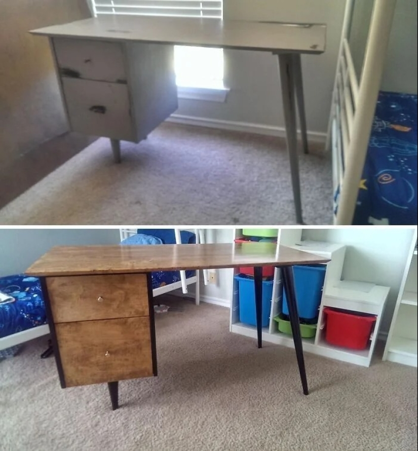 22 examples of restoration of wooden furniture — photos before and after removing paint