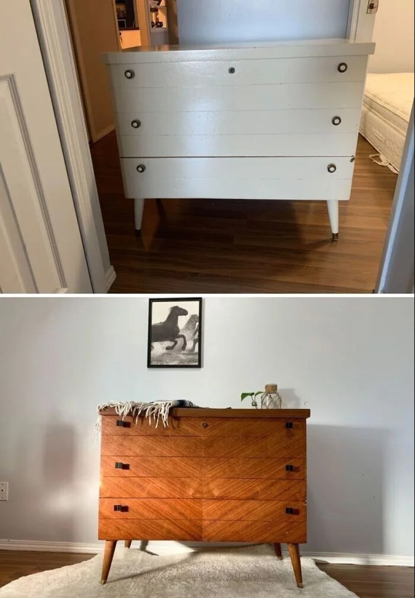 22 examples of restoration of wooden furniture — photos before and after removing paint