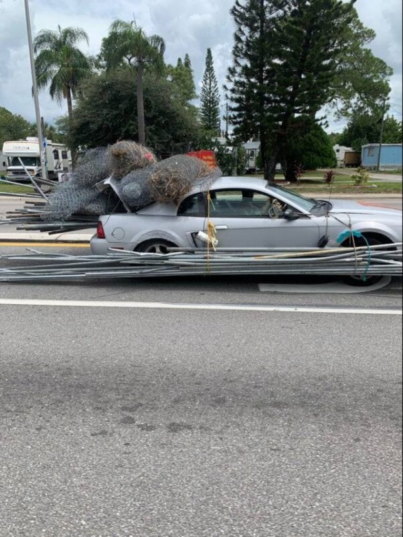 22 formas controvertidas de transporte por carretera o cómo no transportar carga