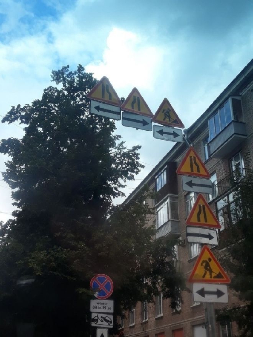 22 funny and strange road signs that will cheer you up