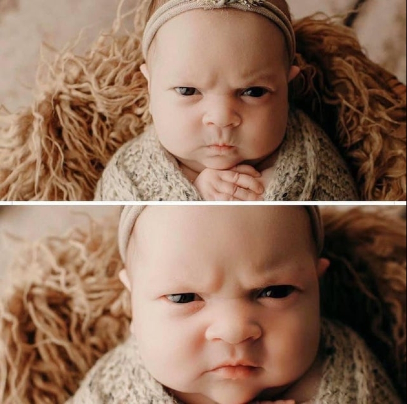 22 funny photos of babies with strikingly adult faces