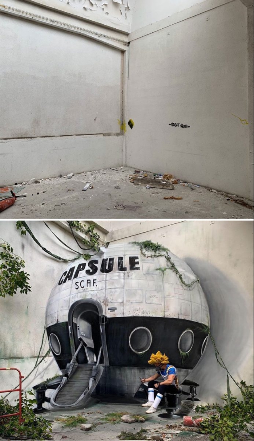 22 impressive SCAF graffiti that seem to jump out of the walls