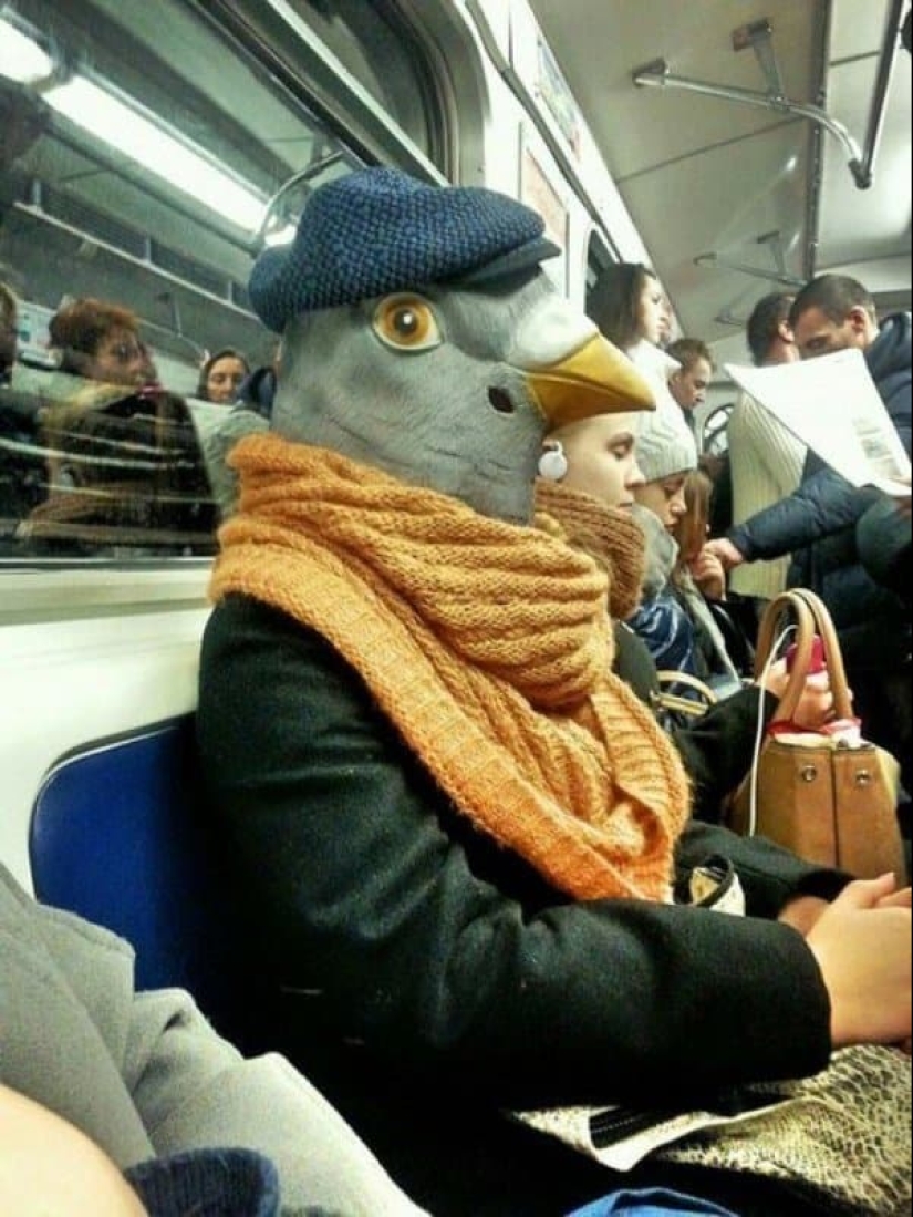 22 of the most colorful characters who managed to meet in the subway