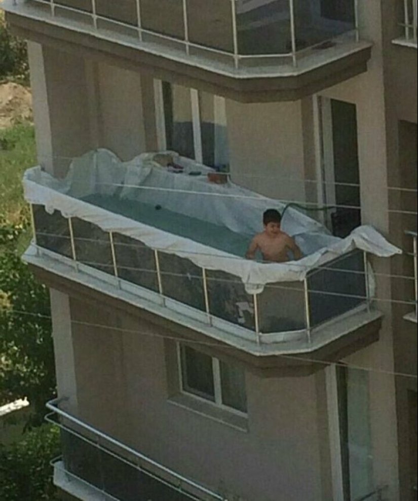 22 photos of balconies and loggias that cause admiration, laughter and a lot of questions