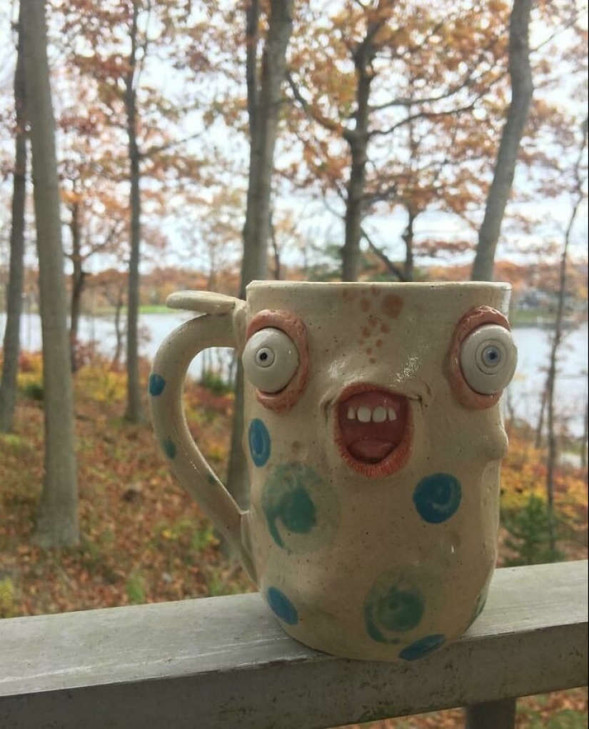 22 photos of unusual mugs shared by users on the Internet