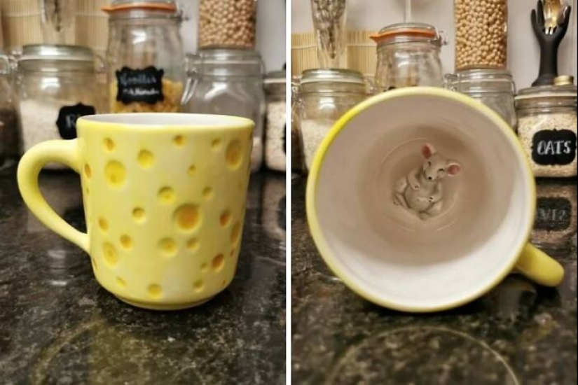 22 photos of unusual mugs shared by users on the Internet