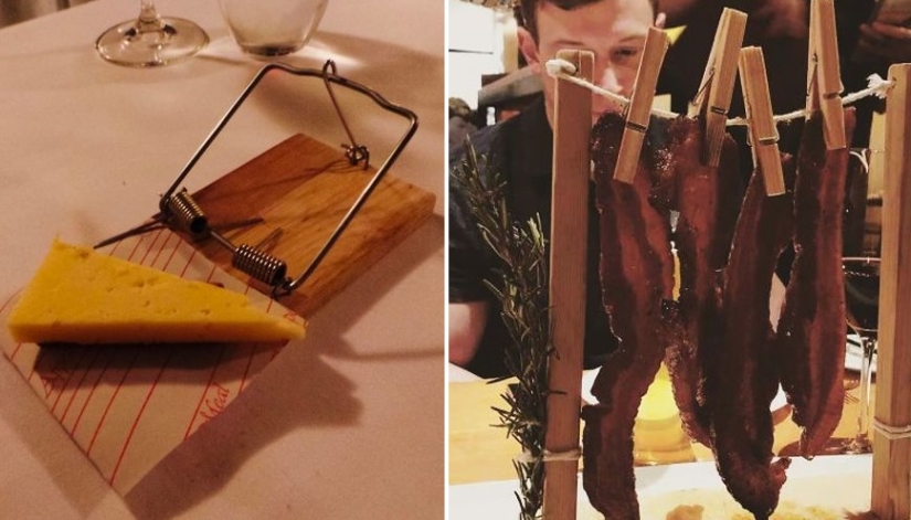 22 strange example of serving dishes in expensive restaurants, which cause a shock instead appetite