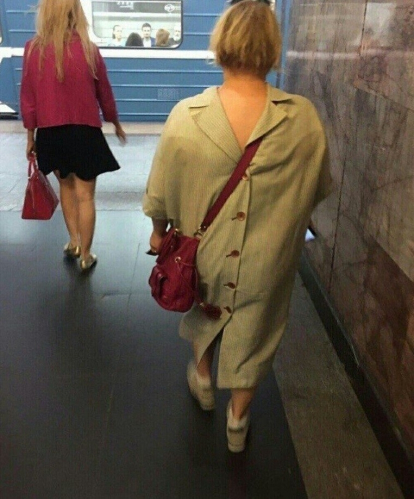 22 stylish passengers of the St. Petersburg metro