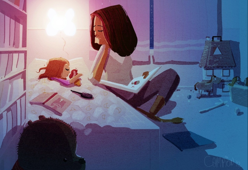 22 touching illustrations about the connection between mother and child