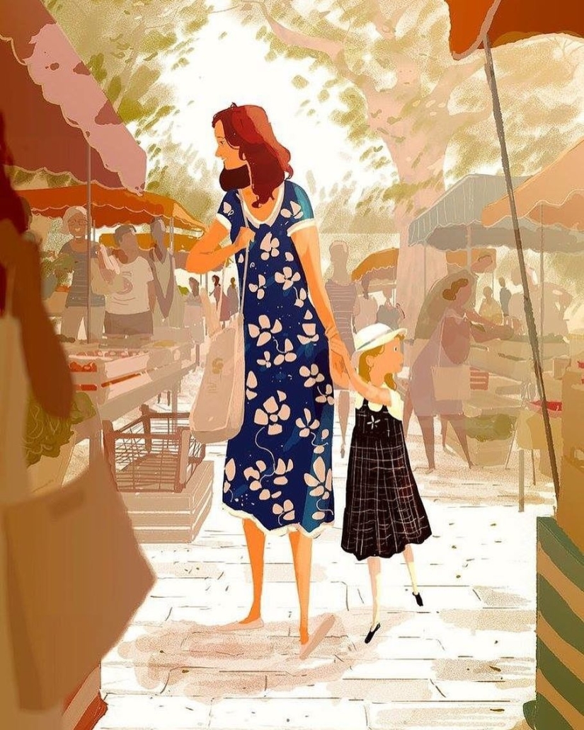 22 touching illustrations about the connection between mother and child