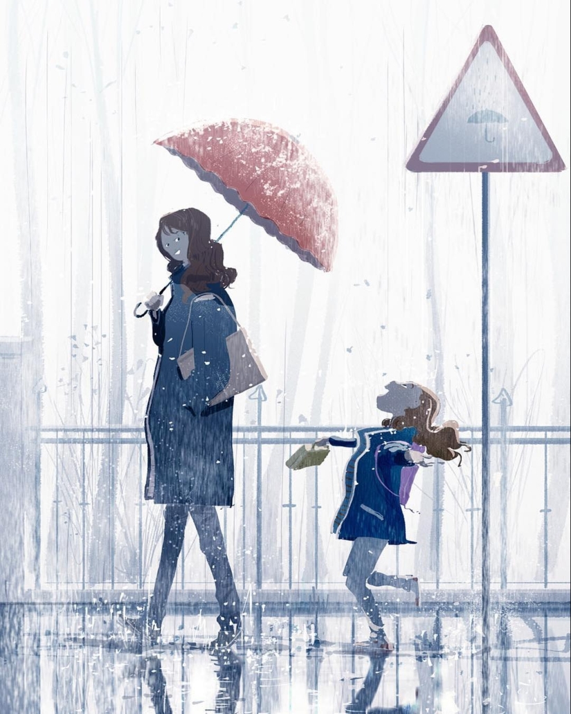 22 touching illustrations about the connection between mother and child