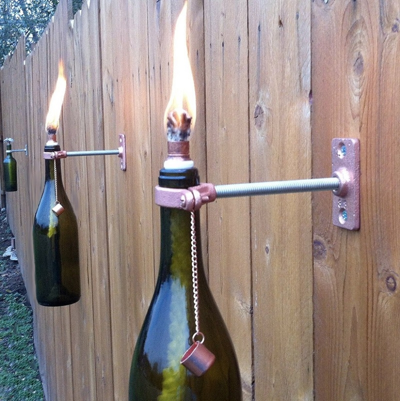 22 ways to turn an empty bottle into a practical work of art