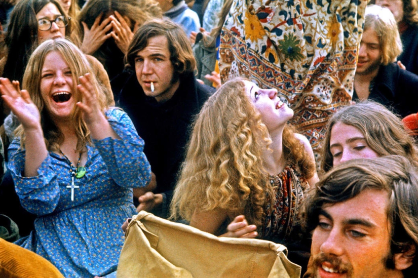 23 fotos muestran lo desinhibidos que eran los hippies