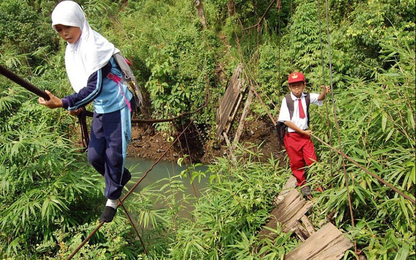 25 caminos más peligrosos a la escuela