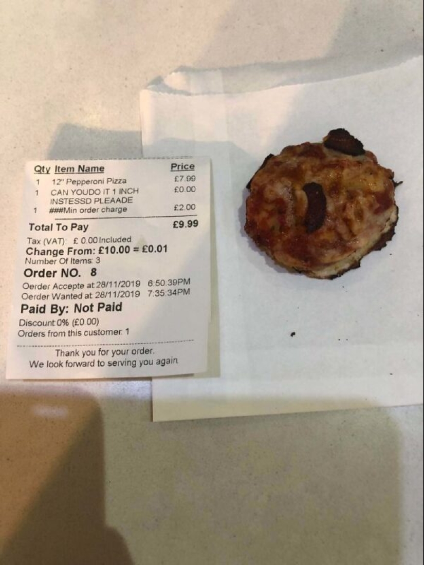 25 cases when people unexpectedly received exactly what they ordered