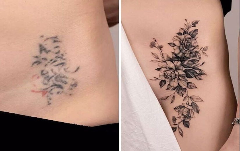 25 ejemplos de superposición exitosa de tatuajes