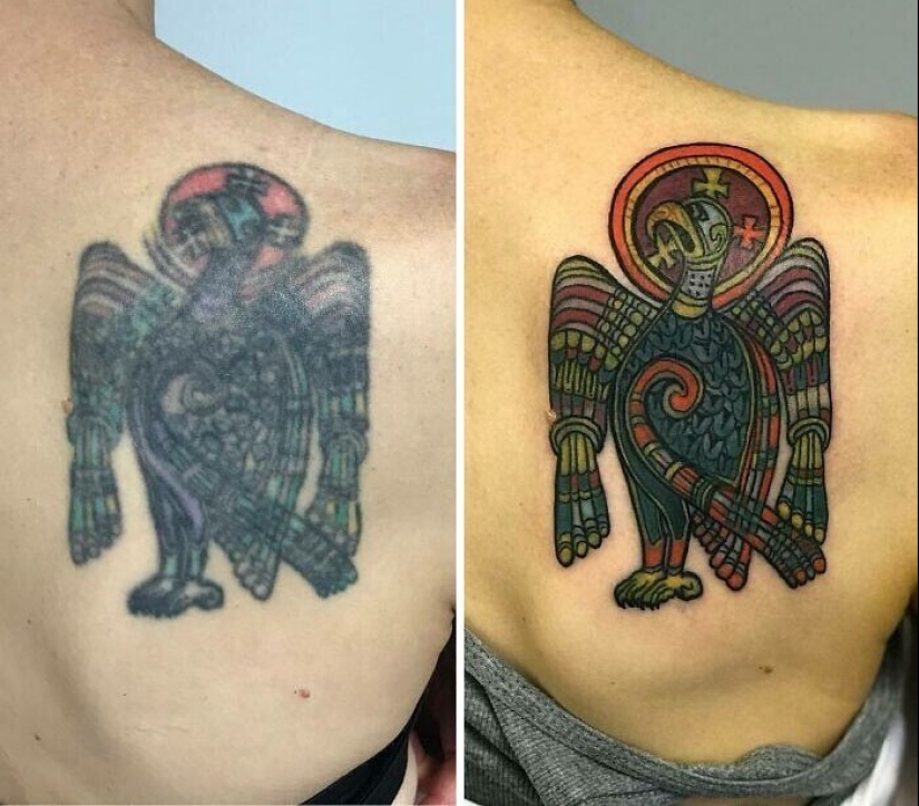 25 examples of successful overlap of tattoos