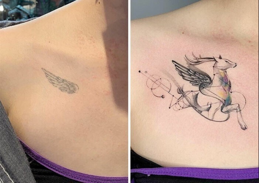 25 examples of successful overlap of tattoos