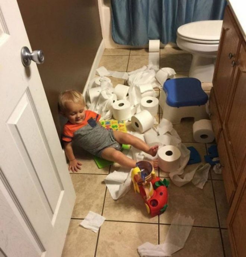 25 funny photos from the series "If it's quiet in the nursery, start worrying!"